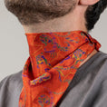 Charger l'image dans la visionneuse de la galerie, Foulard de soie Cuivre d'automne Homme et Femme-Les Soieries d'HUBBTON'S
