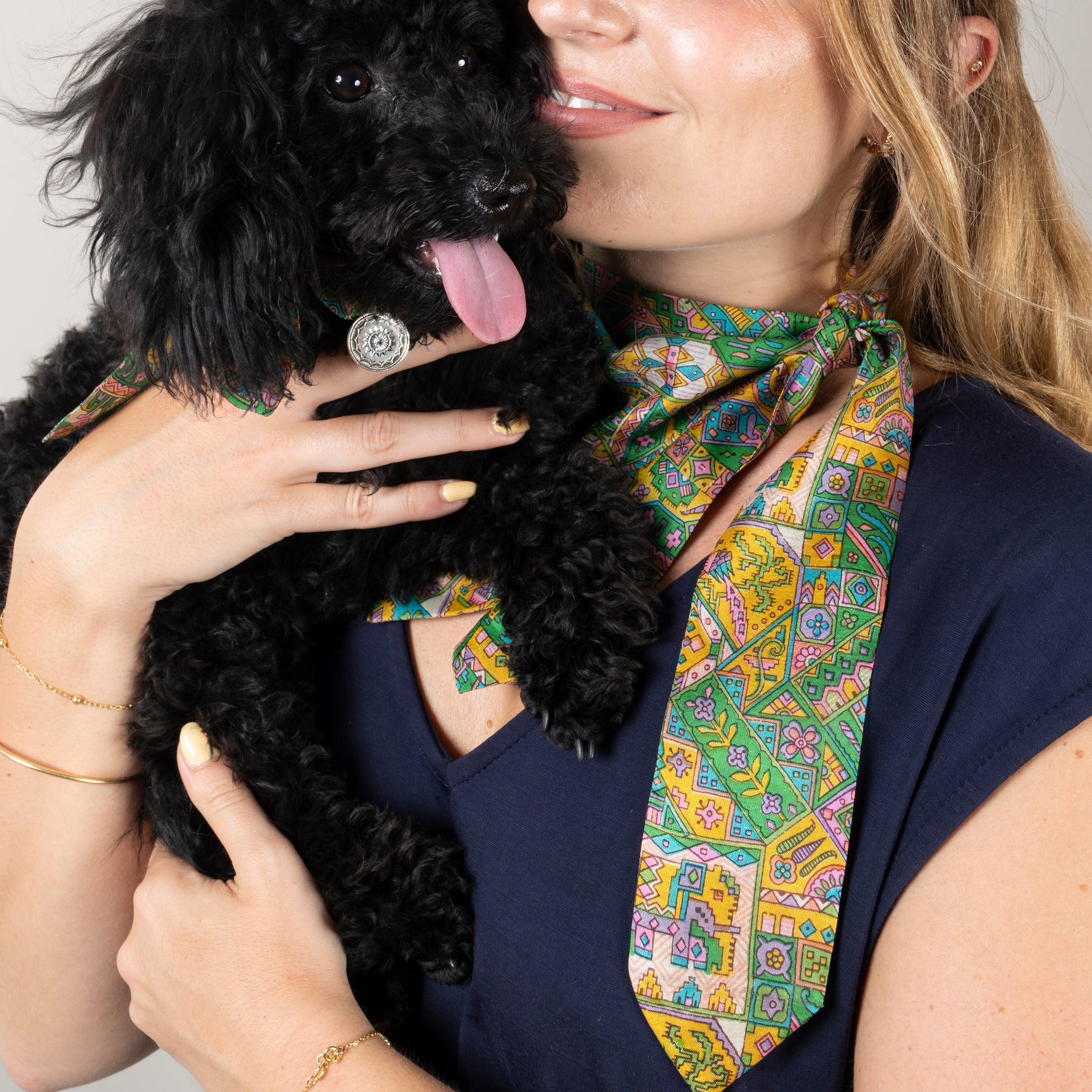 Foulard de soie Tutti-Frutti Homme et Femme-Les Soieries d'HUBBTON'S