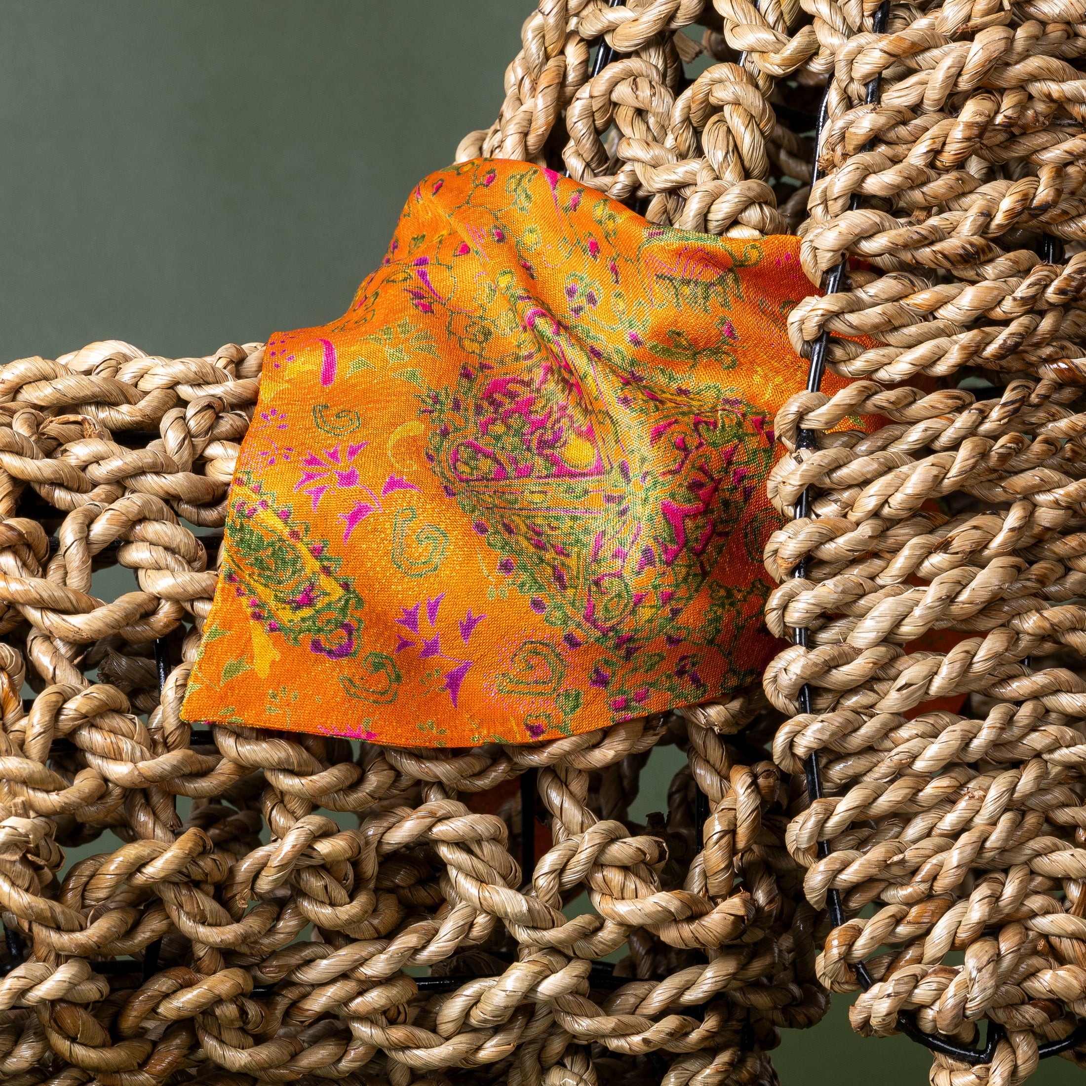 Foulard de soie Clémentine pour chien-Les Soieries d'HUBBTON'S