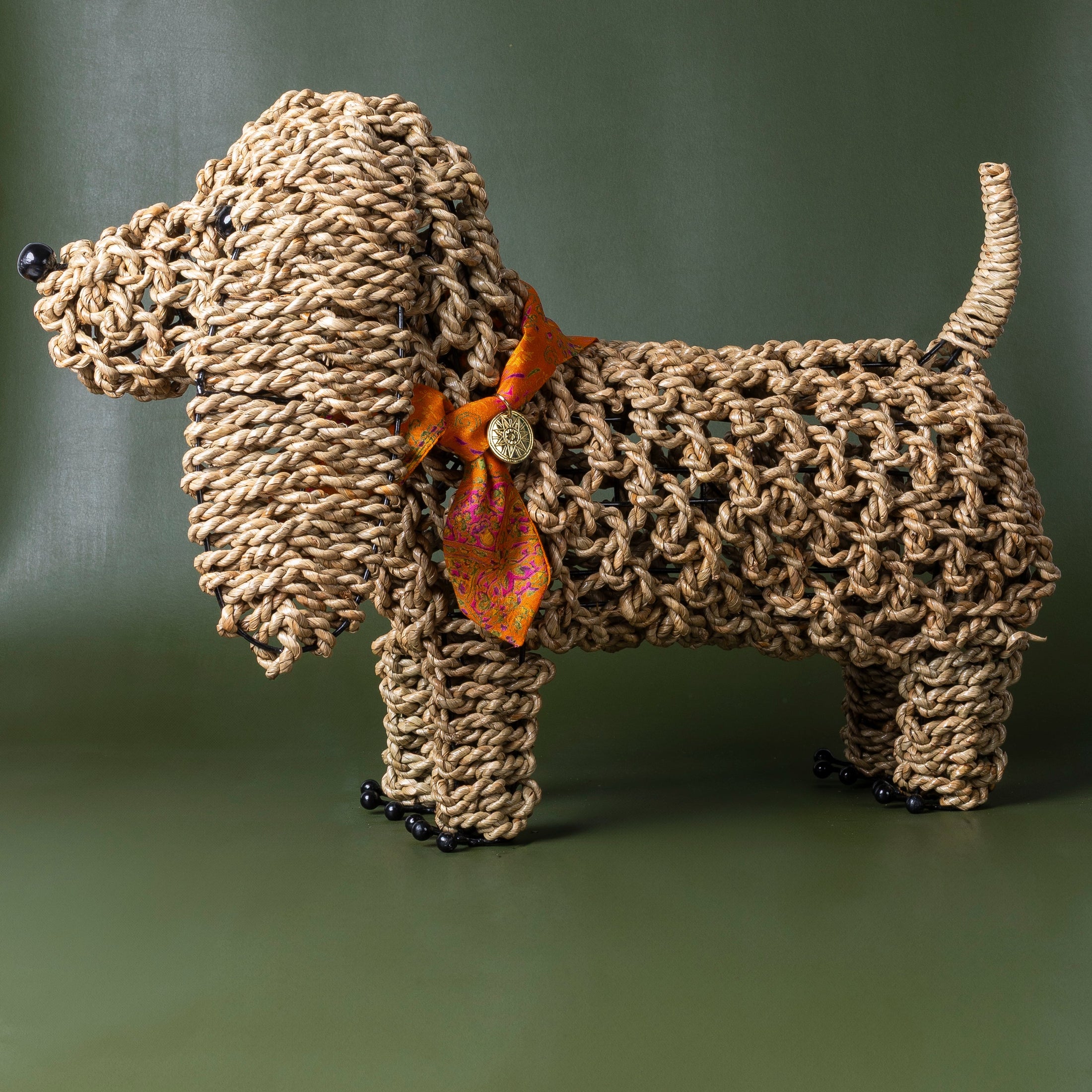 Foulard de soie Clémentine pour chien-Les Soieries d'HUBBTON'S