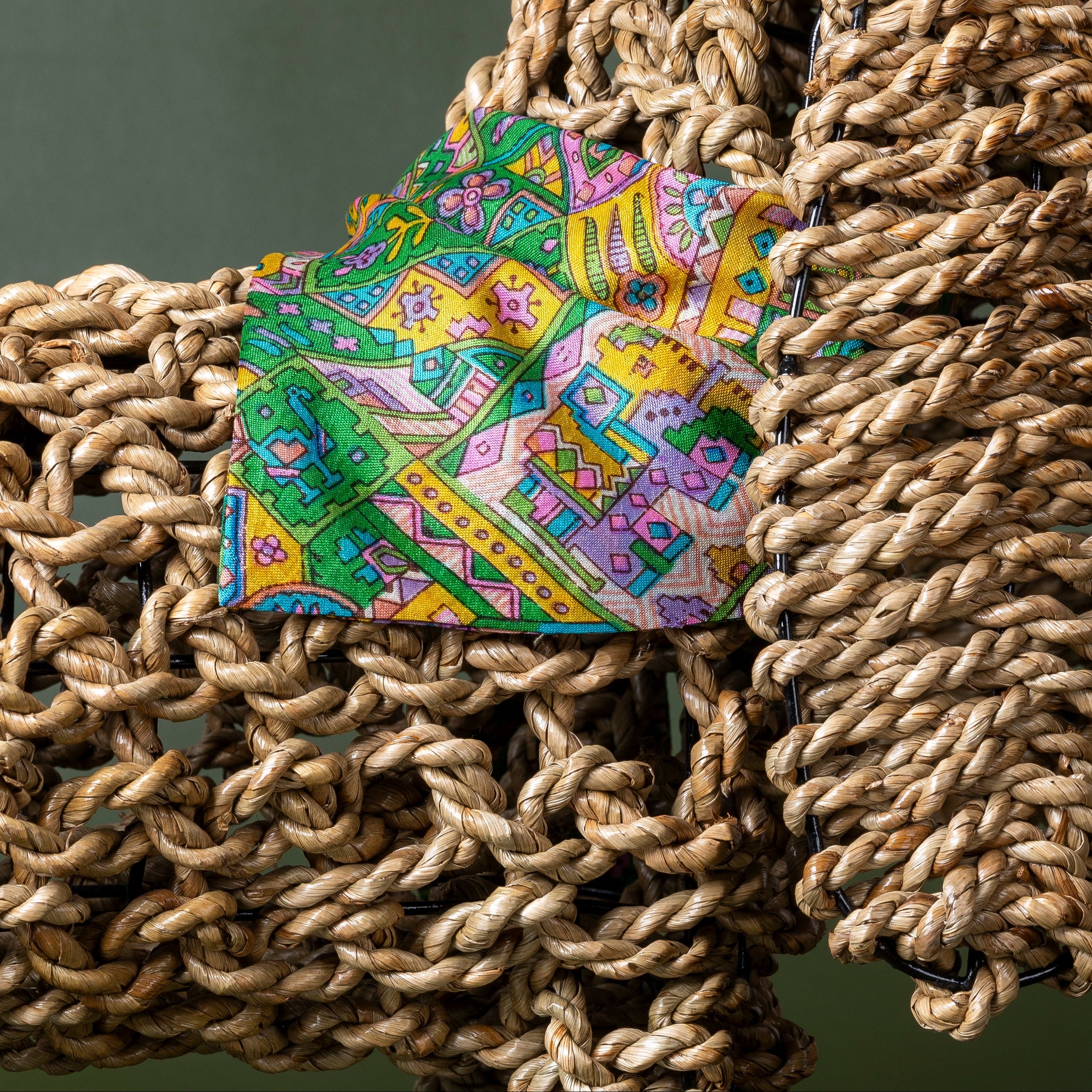 Foulard de soie Tutti-Frutti pour chien-Les Soieries d'HUBBTON'S